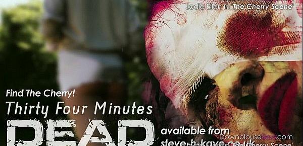  Jodie Ellen Downblouse Sexy Video Lookbook 1 Hot Blonde Babe